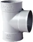 Truflo PVC Lightweight Reducer Tee 140 x 110 mm (5 x 4 inch) code: PF07140110