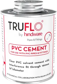 Truflo PVC Solvent Cement -50 ml Tube Clear Regular code: PESCLR0050