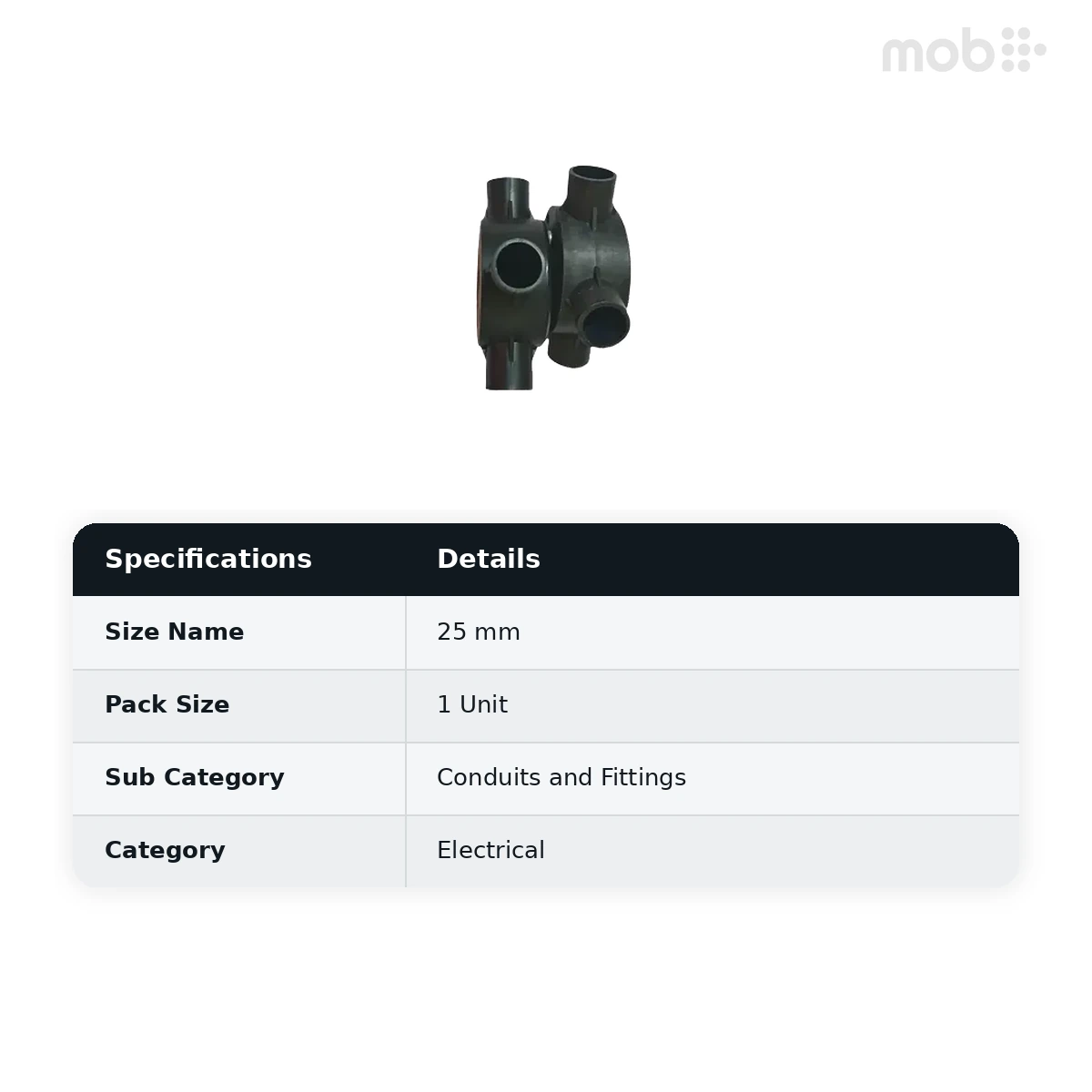 VIP PVC Junction Box Surface (With Lid) 4 way 25mm - image 2