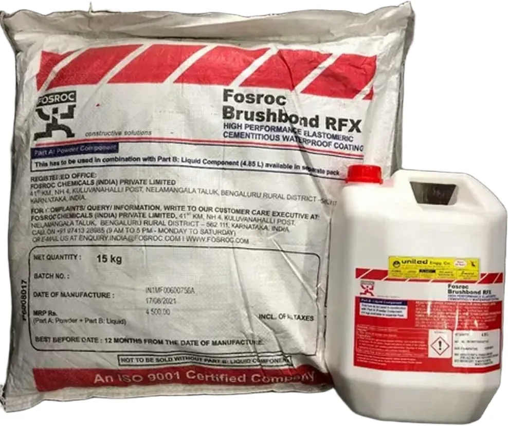 Fosroc Brushbond RFX cementitious powder 5 Kg and Brushbond RFX Liquid 1.63 L