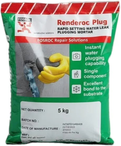 Fosroc Renderoc Plug RS Water Leak Plugging Mortar 1 Kg