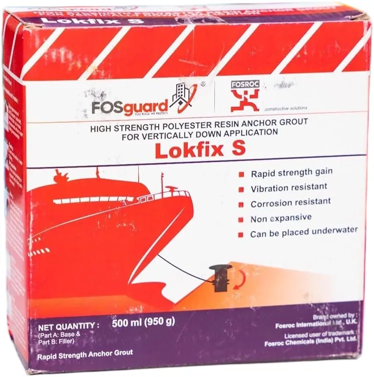Fosroc Lokfix S Polyester Resin Anchor Grout Vertical Application 500ml